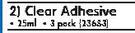 Bostik Clear Adhesive-3x25ml