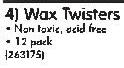 Bostik Wax Twisters-12 Pack