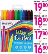 Bostik Wax Twisters-12 Pack