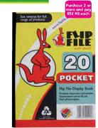 Flip File 20 Page A4 Display Book