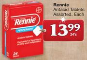 Rennie Antacid Tablets Assorted-24's