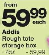 Addis Rough Tote Storage Box-45L Each