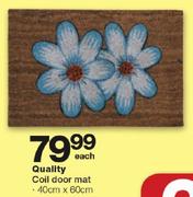 Quality Coil Door Mat-40cm x 60cm Each