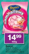 Beacon Pink & White/Toasted Coconut Marshmallows- 400g