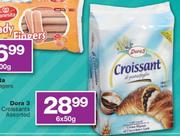Dora 3 Croissants-6 x 50gm