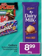 Cadbury Sjokoladeblokke-90g