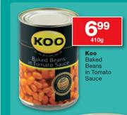 Koo Baked Beans In Tomato Sauce-410g