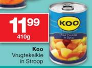 Koo Vrugtekelkie In Stroop-410g