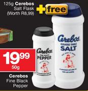 Cerebos Fine Black Pepper 50g+ Free 125g Cerebos Salt Flask