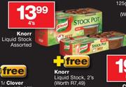 Knorr Liquid Stock Assorted 4's+ Free Knorr Liquid Stock 2's