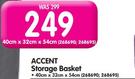 Accent Storage Basket - 40cm x 32cm x 54cm-Each