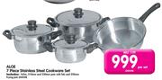 Aloe 7 Piece Stainless Steel Cookware Set