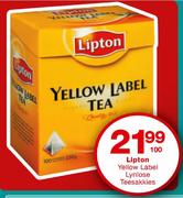 Lipton Yellow Label Lynlose Teesakkies-100's