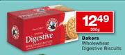 Bakers Wholewheat Digestive Biscuits-200g Each
