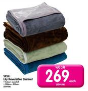 Sesli Lily Reversible Blanket-200cm x 230cm Each