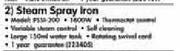 Prestige 1400W Steam Spray Iron-Each