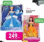 Disney Princess Cinderella Or Belle Doll-Each