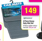 Stingray 4 Piece Heavy Duty Mat Set-Per Set