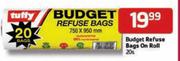 Tuffy Budget Refuse Bags On Roll-20's
