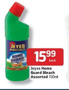 Jeyes Home Guard Bleach Assorted - 750ml Each
