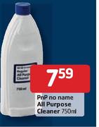 Pnp No Name All Purpose Cleaner-750ml Each