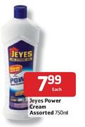 Jeyes Power Cream Assorted - 750ml Each