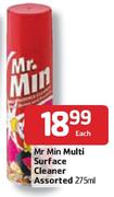 Mr Min Multi Surface Cleaner Assorted - 275ml Each