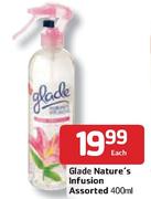 Glade Nature's Infusion Assorted- 400ml Each