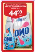 Omo Auto Washing Powder Flexi Bag-2kg Or Concentrated Liquid - 750ml Each
