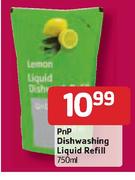 Pnp Dishwashing Liquid Refill - 750ml Each