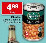 Rhodes Baked Beans In Tomato Sauce-410gm