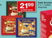 Cafe Enrista 3 in 1 Coffee-10's Per Pack