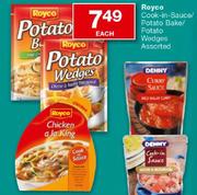 Royco Cook-in-Sauce/Potato Bake/Potato Wedges-Each