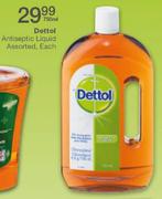 Dettol Antiseptic Liquid Assorted-750ml Each 