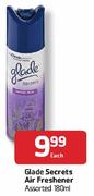Glade Secrets Air Freshener-180ml Each