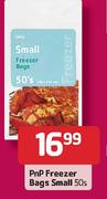 Pnp Freezer Bags Small -50's 