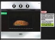 Defy 600SE Stainless Steel Eye Level/Undercounter Oven-596mm(DBO452)