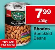 Rhodes Speckied Beans-400Gm