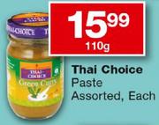 Thai Choice Paste-110Gm Each