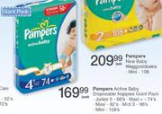 Pampers Active Baby Disposable Nappies Giant Pack-Per Pack