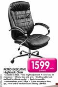 Retro Executive Highback Chair Each