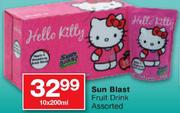 Sun Blast Fruit Drink-10 x 200ml Each