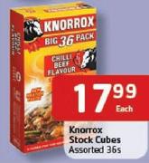 Knorrox Stock Cubes Assorted-36's Each