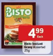 Bisto Instant Gravy Assorted-25g Each