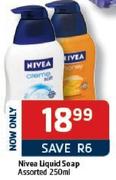 Nivea Liquid Soap-250ml Each