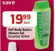 Pnp Body Basics Shower Gel-400ml Each