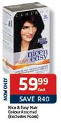 Nice & Easy Hair Colour Assorted(Excludes Foam)-Each