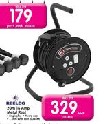 Reelco Metal Reel-20m 16AMP
