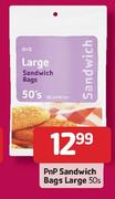 PnP Sandwich Bags Large - 50's