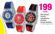 Manchester United Liverpaolar Chelsea Soccer Watches Each